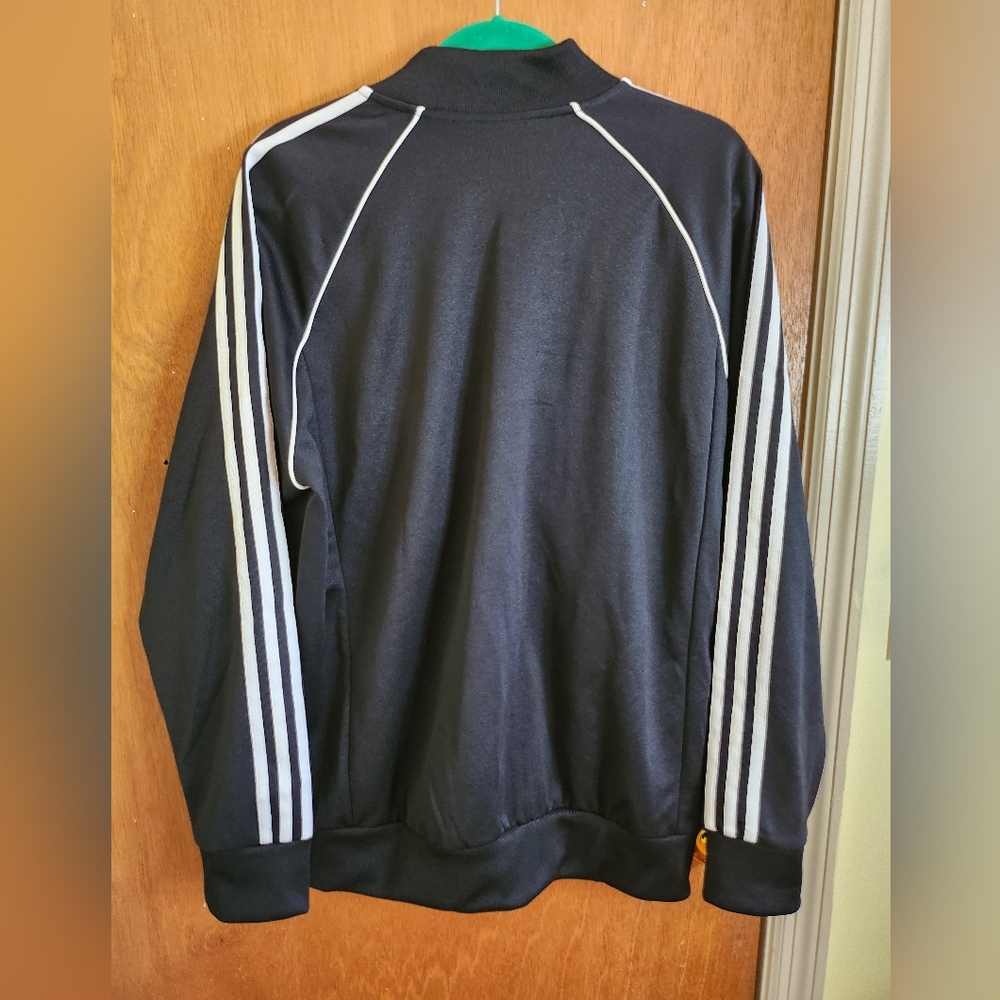 Adidas 3 stripe full zip jacket size XL